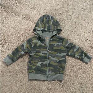 Cat & Jack Camo Kids Hoodie- 2T
